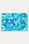 Turquoise Blue Mermaid-Patterned Doormat, 40x60 cm, with Non-Slip Sole, Decorative - 5