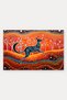 Red and Black Animal-Print Doormat, 40x60 cm, with Non-Slip Sole, Decorative - 5