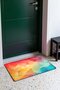 Hot and Cold Geometric Patterned Doormat, 40x60 cm, with Non-Slip Sole, Decorative - 3