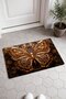 Door Mat with Gold Butterfly Motif, 40x60 cm, Non-Slip Sole, Decorative - 2