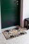 Beige and Black Floral Print Leopard Pattern Doormat, 40x60 cm, with Non-Slip Sole, Decorative - 3