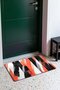 Mercan Black Door Mat with Striped Pattern, 40x60 cm, Non-Slip Sole, Decorative - 3