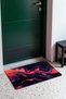 Purple Coral Cosmic Fluid-Patterned Doormat, 40x60 cm, with Non-Slip Sole, Decorative - 3