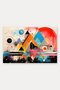 Colorful Geometric Waves Pattern 956 Doormat, 40x60 cm, Non-Slip Sole, Decorative - 5