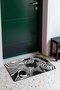 Black and White Wavy Pattern 885 Doormat, 40x60 cm, Non-Slip Sole, Decorative - 3