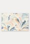 Cream Pastel Marbled Feather-Patterned Doormat, 40x60 cm, with Non-Slip Sole, Decorative - 5
