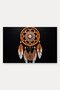 Brown and White Dreamcatcher-Patterned Doormat, 40x60 cm, with Non-Slip Sole, Decorative - 5