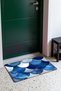 Blue and White Mermaid-Patterned Doormat, 40x60 cm, with Non-Slip Sole, Decorative - 3