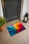 Colorful Abstract Explosion-Patterned Doormat, 40x60 cm, with Non-Slip Sole, Decorative