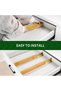 Bamboo Drawer Dividers 6-Pack, Adjustable Kitchen Drawer Organisers - 5