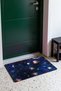 Navy Blue and Purple Galaxy Planet-Patterned Doormat, 40x60 cm, with Non-Slip Sole, Decorative - 3