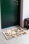 477 Door Mat with Yellow and Brown Butterfly Pattern, 40x60 cm, Non-Slip Sole, Decorative - 3