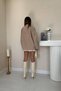 Beige Blazer Suede Jacket - 4