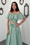 Mint Gipeli Blouse Skirt Set - 3