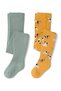 Kids Boy 2 Pcs Graphic Print Tights, Multicolor - 2