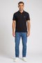 Men Regular Fit Short Sleeve Embroidered Logo Polo Shirt, Black - 2