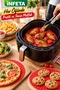 20 cm Red Round Perforated Silicone Air Fryer and Oven Baking Mat—Washable - 4