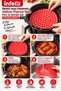 23 cm Round Perforated Silicone Air Fryer and Oven Baking Mat—Heat-Resistant and Washable - 3