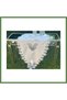 Selena Model Cream Lace Linen Tablecloth and Table Runner Set for the Living Room HB006