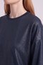 Shiny-Looking Sweatshirt, Navy Blue - 6