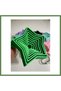 3D-Printed Star Fidget Keychain - Moving Toy and Bag Accessory - Green HB006