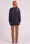 Shiny-Looking Sweatshirt, Black - 4