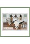 5-Piece Living Room Set with Linen Lace Tablecloth and Table Runner Set, Evita Model - Cream/Cream HB006