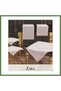 Model: Beige Lace-Trimmed Linen Tablecloth Table Runner Set, 5-Piece Dining Room Set HB006