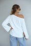 Women's Trendy, Off-Shoulder, Open-Front, Loose-Fitting, Cool Blouse - 2