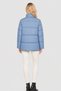 Women Quilted Puffer Jacket, Dusty Blue - 4