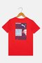 Kids Boy Sportswear Fit Short Sleeve Outdoor T-Shirt, Red - 3