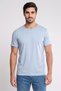 Men Crew Neck Short Sleeve Plain T-Shirt, Light Blue