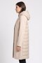 Women Textured Trench Coat, Beige - 3