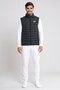 Men Sportswear Fit Sleeveless Outdoor Jacket, Black - 2