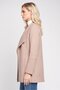 Women Regular Fit Textured Suit Jacket, Old Rose - 3