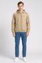 Men Brand Logo Windbreaker Jacket, Khaki - 2