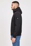 Men Plain Soft Shell Jacket, Black - 3