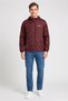 Men Brand Logo Windbreaker Jacket, Maroon - 2