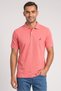 Men Regular Fit Short Sleeve Embroidered Logo Polo Shirt, Pink