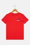 Kids Boy Sportswear Fit Short Sleeve Outdoor T-Shirt, Red - 2