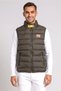 Men Quilted Puffer Jacket, Dark Khaki