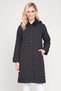 Women Solid Trench Coat, Navy