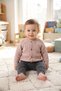 Toddlers Boy Long Sleeve Knitted Cardigans, Light Tan - 5