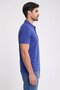 Men Regular Fit Short Sleeve Embroidered Logo Polo, Blue - 3