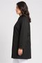 Women Solid Trench Coat, Black - 3