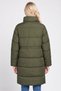 Women Quilted Long Puffer Jacket, Olive - 4