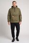 Men Brand Logo Windbreaker Jacket, Olive - 2