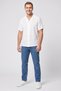 Men Regular Fit Textured Short Sleeve Casual Shirt, White - 2