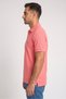 Men Regular Fit Short Sleeve Embroidered Logo Polo Shirt, Pink - 3
