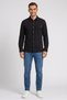 Men Textured Shirt Jackets, Black - 2